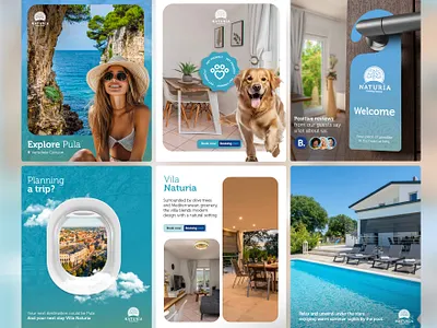 Social Media Design for an Naturia Holiday House branding design graphic design instagram instagram design marketing social media social media design social media post social media posts