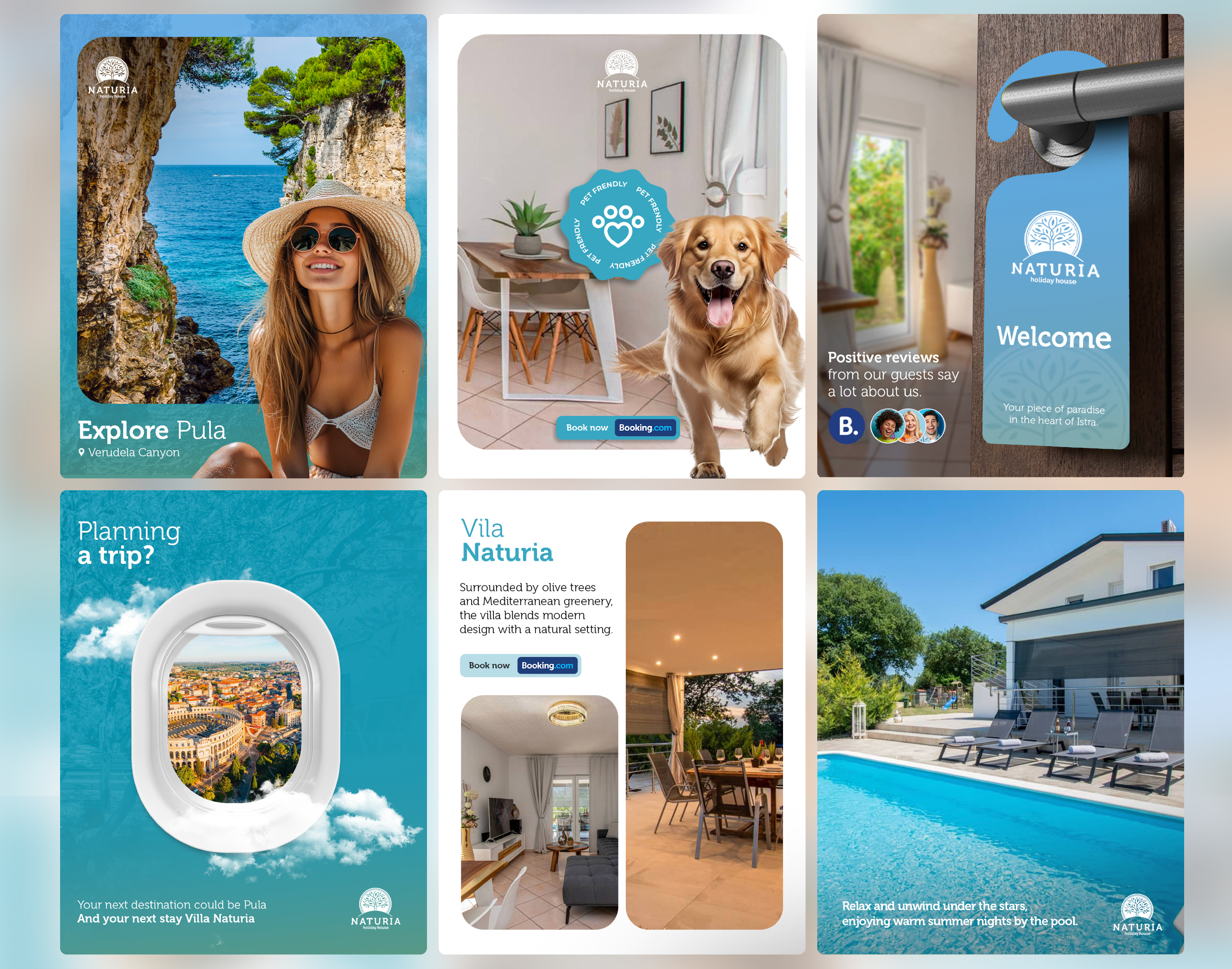 Social Media Design for an Naturia Holiday House