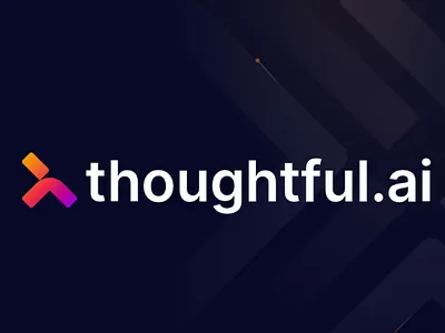 Thoughtful Ai branding, redesign, logo animation. RCM Branding ai ai brand animation brand brand design brand designer branding creative agency freelance freelance agency freelancer graphic design illustration logo logo animation logo designing logo logo logo lounch saas app website