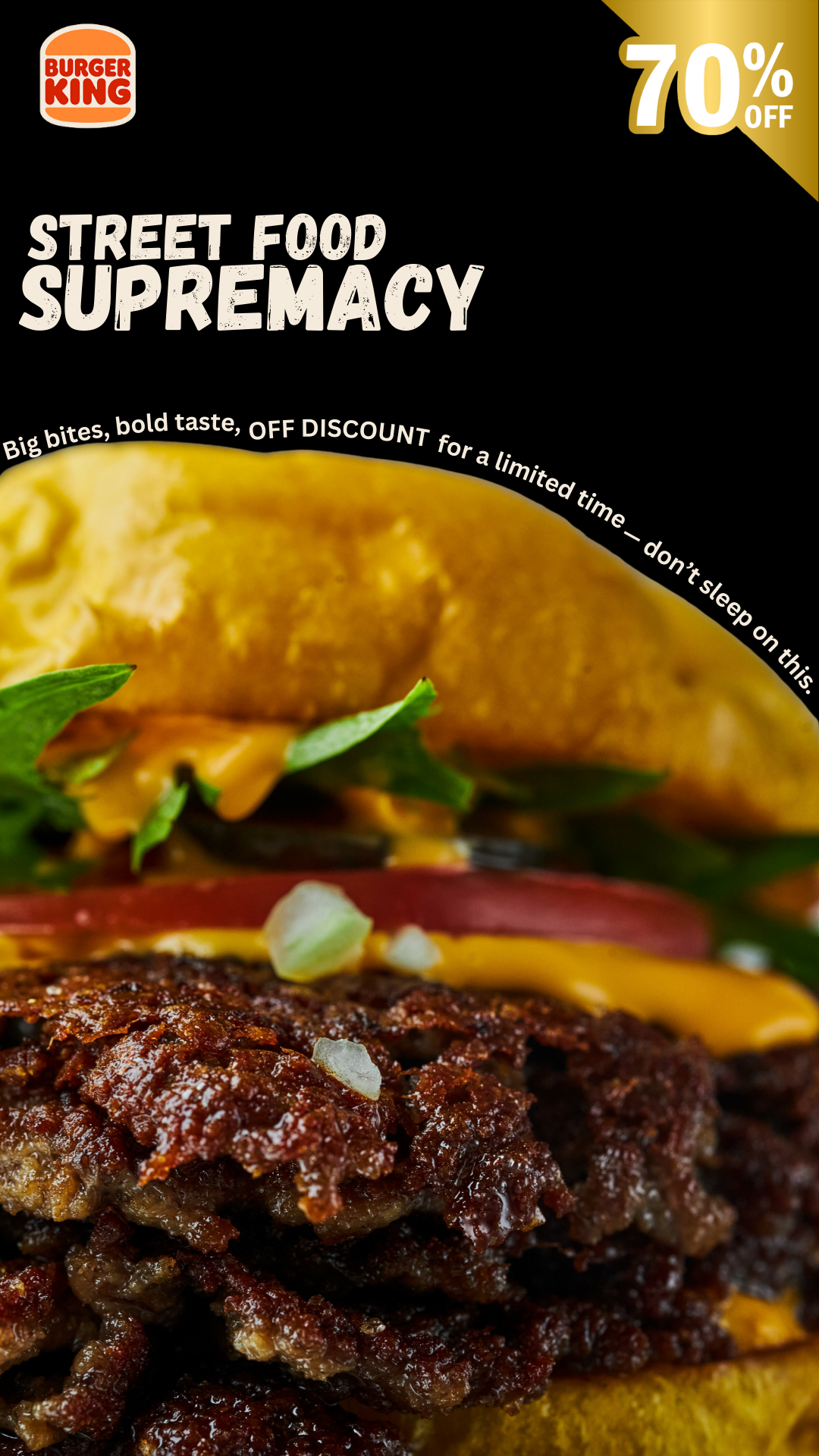 Burger King Instagram Story Design 3d animation branding create design graphic design illustration logo motion graphics ui ux vector