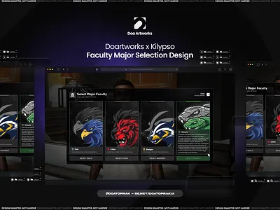 KilypsoRP Faculty Major Selection UI I Gta V 3d animation branding design doartworks doatoprak download figma fivem grand theft auto graphic design gta5 gtav illustration logo motion graphics oxlib roleplay ui ux