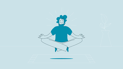 Meditation Illustration care character design design health illustration meditation wellness yoga