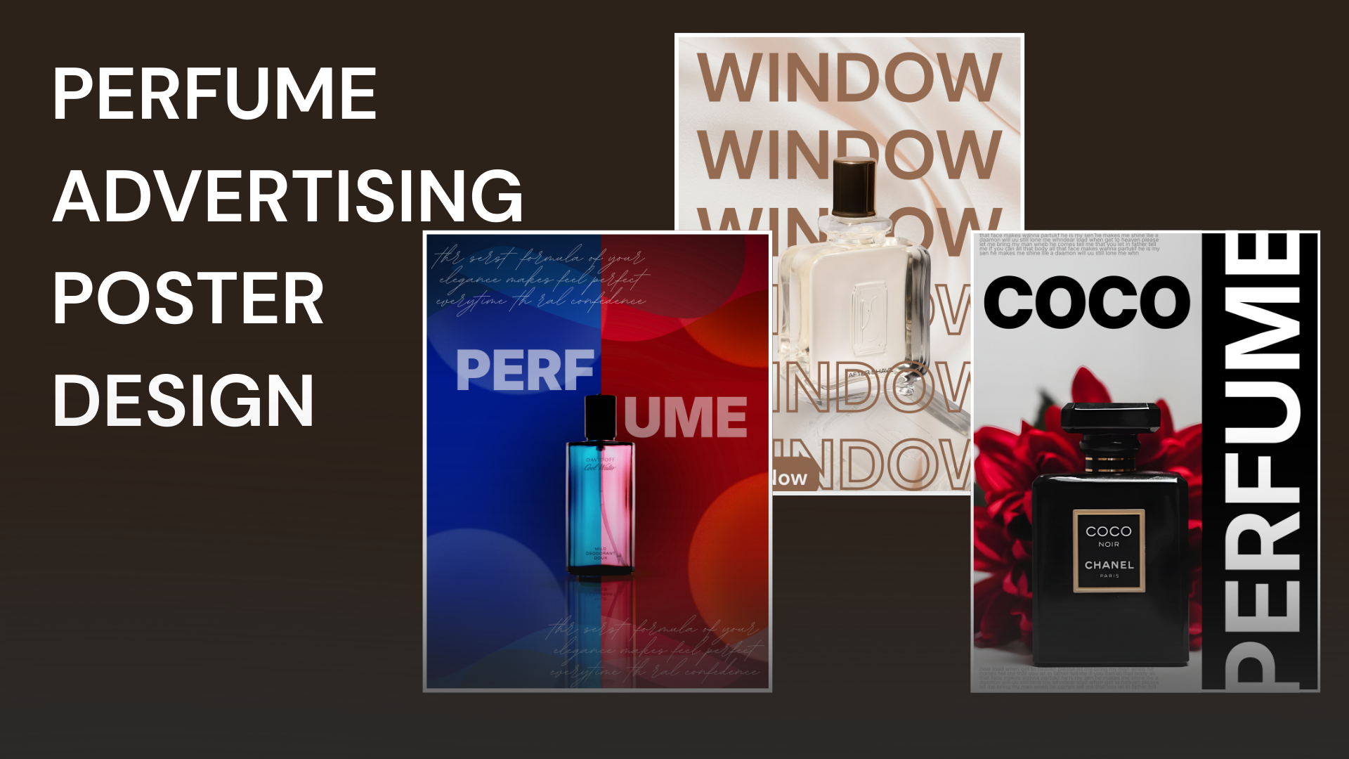 Perfume Advertising Poster Design branding design graphic design illustration poster social media