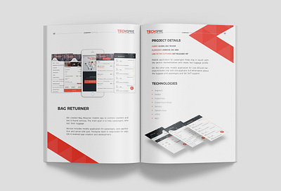 IT Company Brochure — Profile & Portfolio booklet branding brochure case study graphic design magazine portfolio presentation