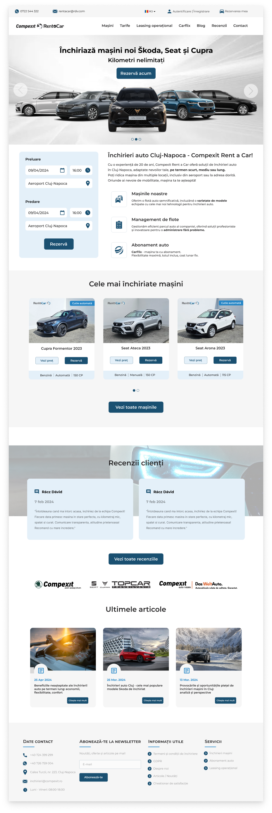 Example of Modern Landing Page   UI Design