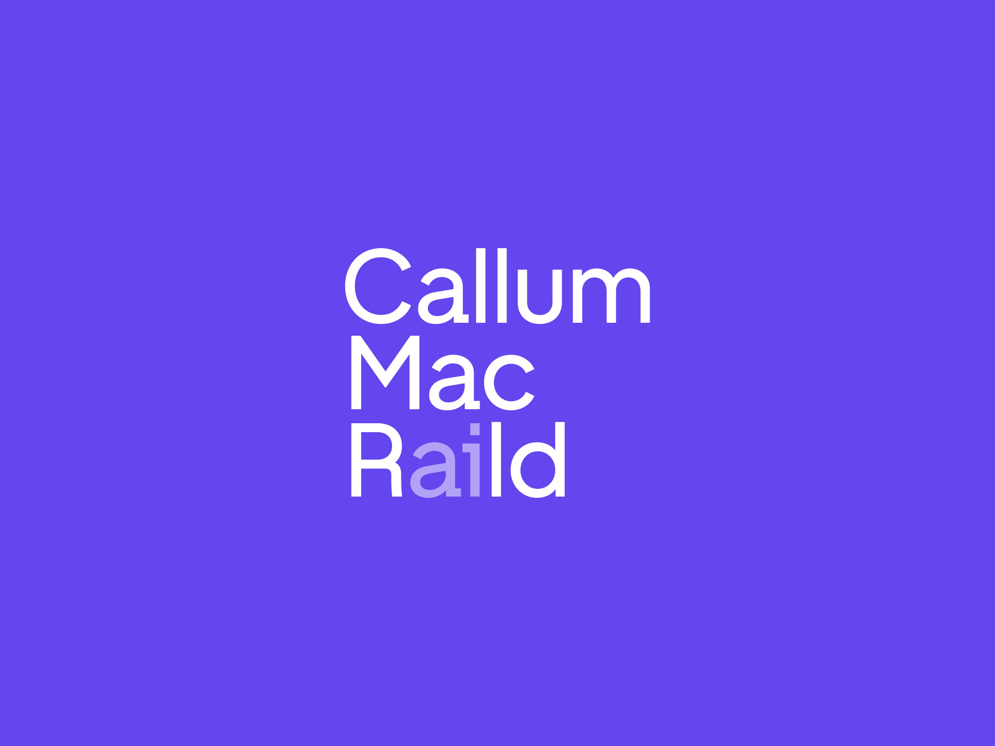 Example of Callum MacRaild