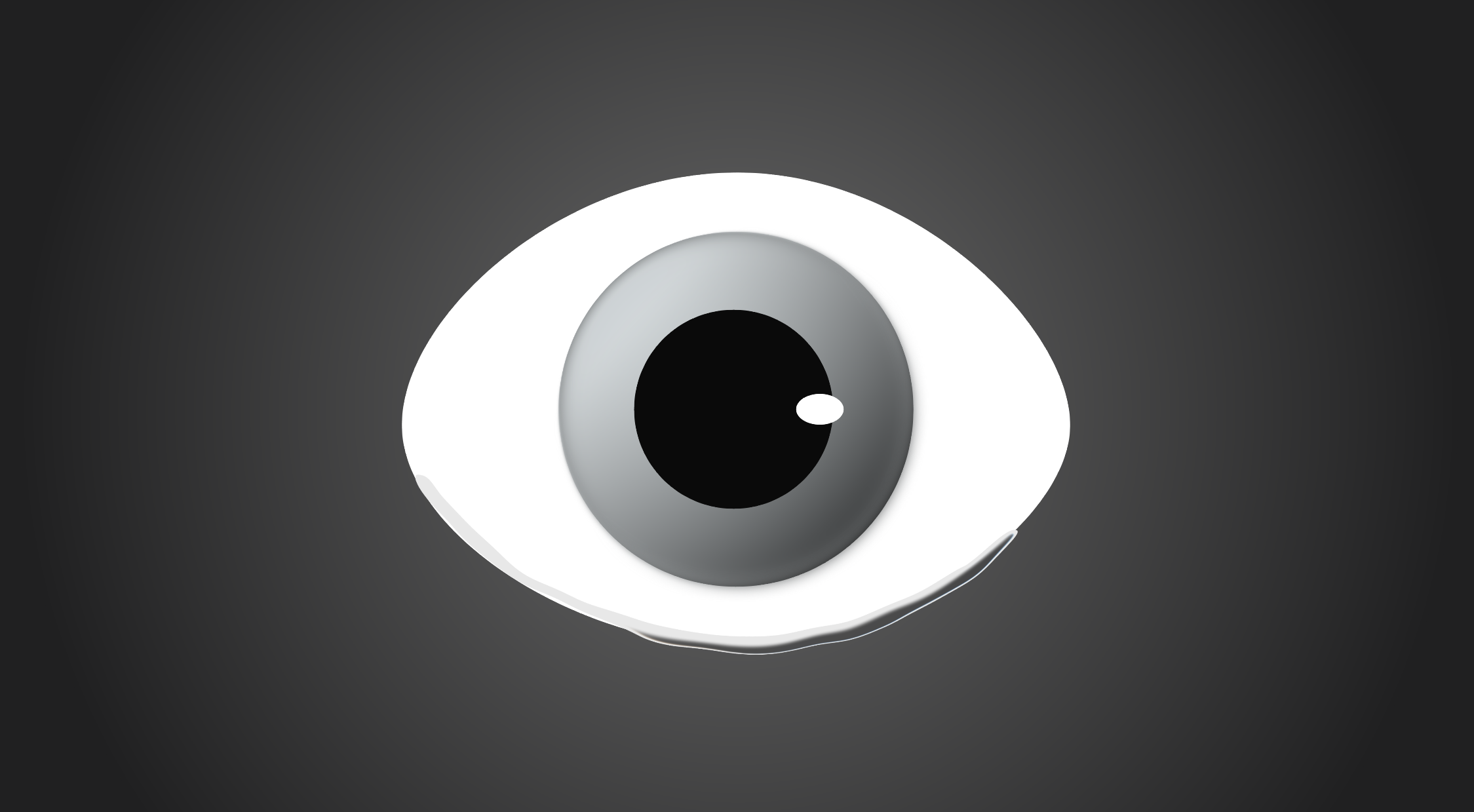 The Eye - Spline Hana 2d animation animation dark eye hana interactive liquid liquid glass motion graphics spline spline hana tear teardrop