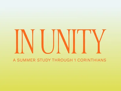 In Unity Message Series design message series reading plan sermon design summer