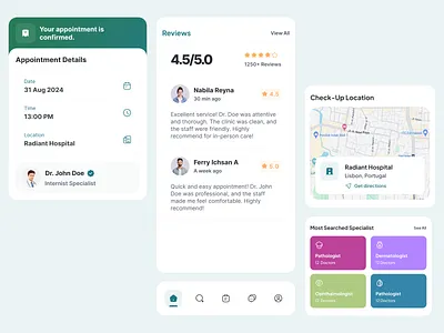 Medical Appointment App appointmentbooking healthcare healthtech medicalapp mobileapp ux