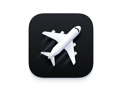 Flighty icons app icon app store icon branding design flight flighty icon ios app icon ios icon iphone logo macos icon plane sketch ui vector