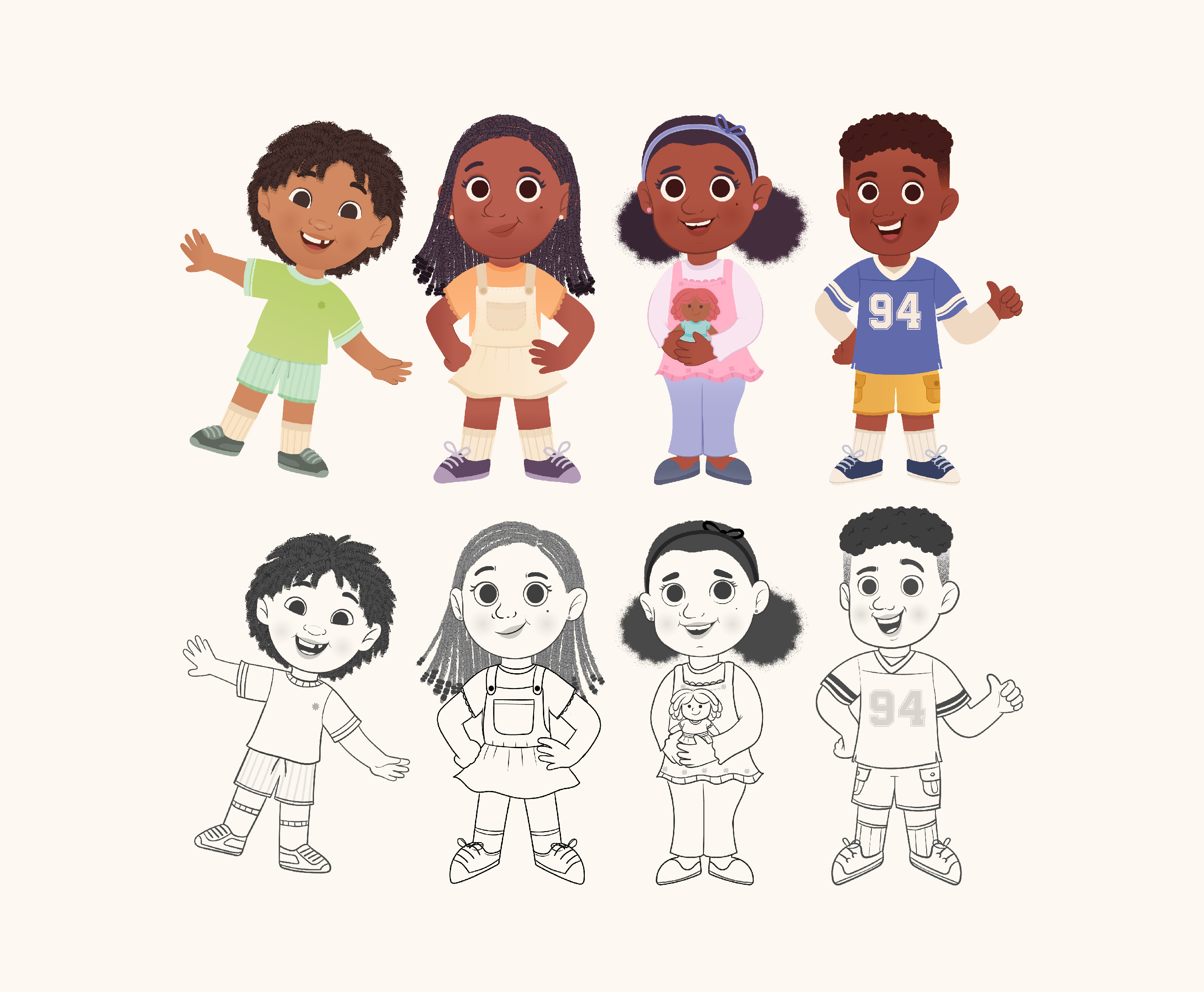 Example of Children Editorial Illustration