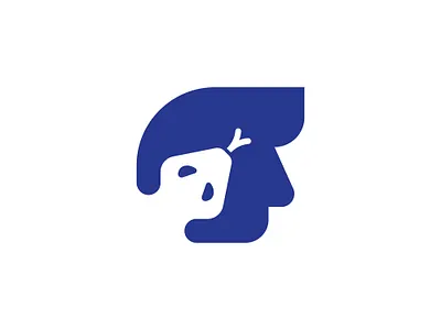 minimal negative space brain with snake logo animal animals brain brand and identity cobra face head intelligence logo mind minimilist premade logos smart snake thinking vipe viper wild