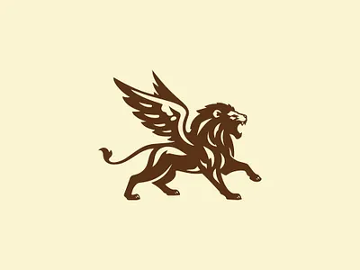 modern bold winged lion logo animal animals auto body brand and identity forest investment law lawer lion logistic logo minimilist premade logos security transport victory wild wing winged