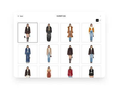 Closet Work Fashion Startup design fashion ui ux