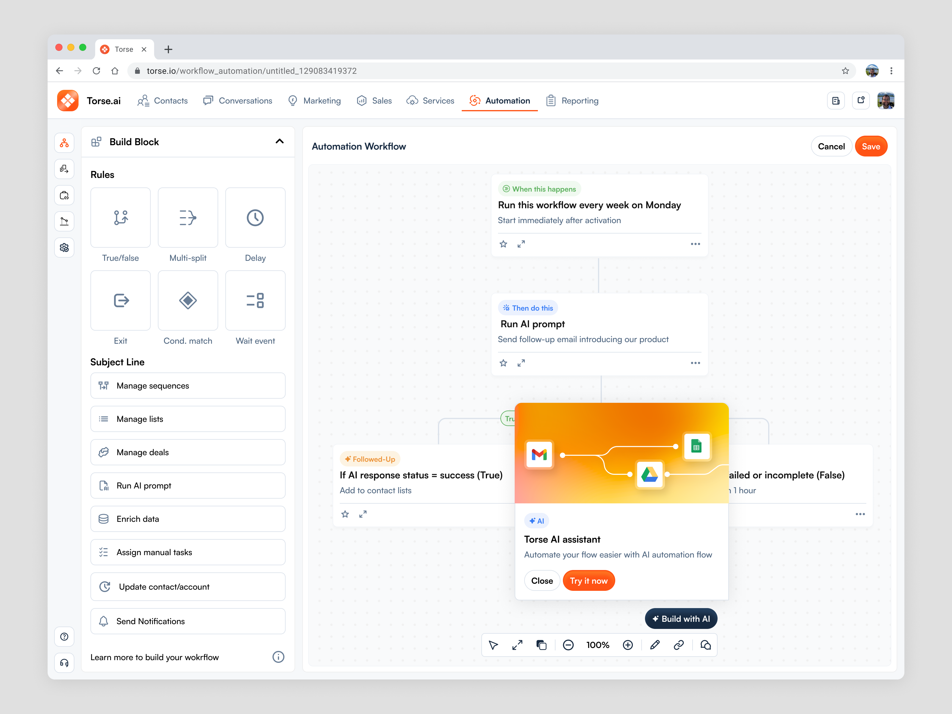 CRM Dashboard - Workflow Automation ai automation business crm crm dashboard crm sales dashboard dashboard design diagram flow minimal modern sales sales dashboard ui ui design ux design website workflow workflow automation