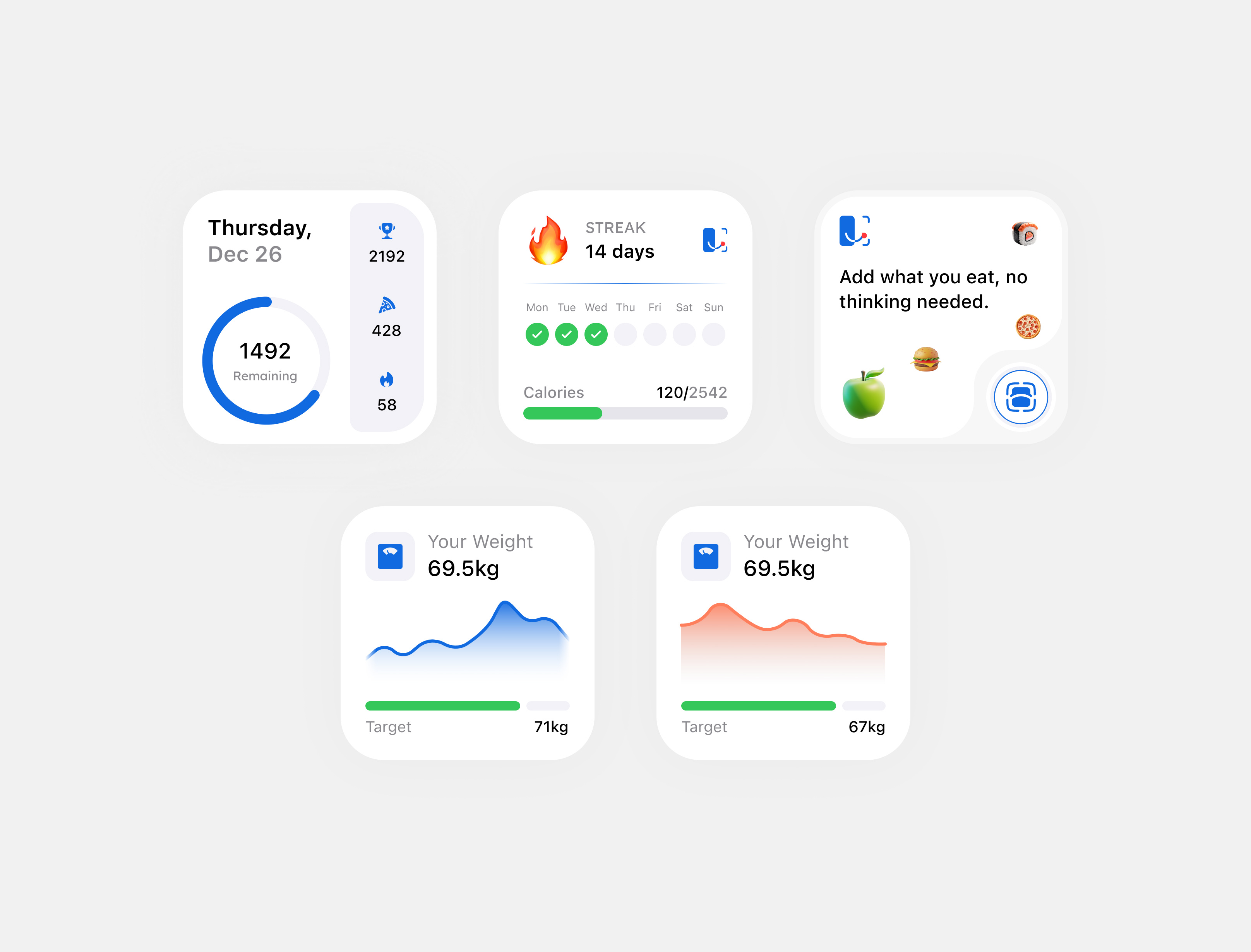 Widget Calories App activities app app design calo calories food food app ui uiux uiux design widget