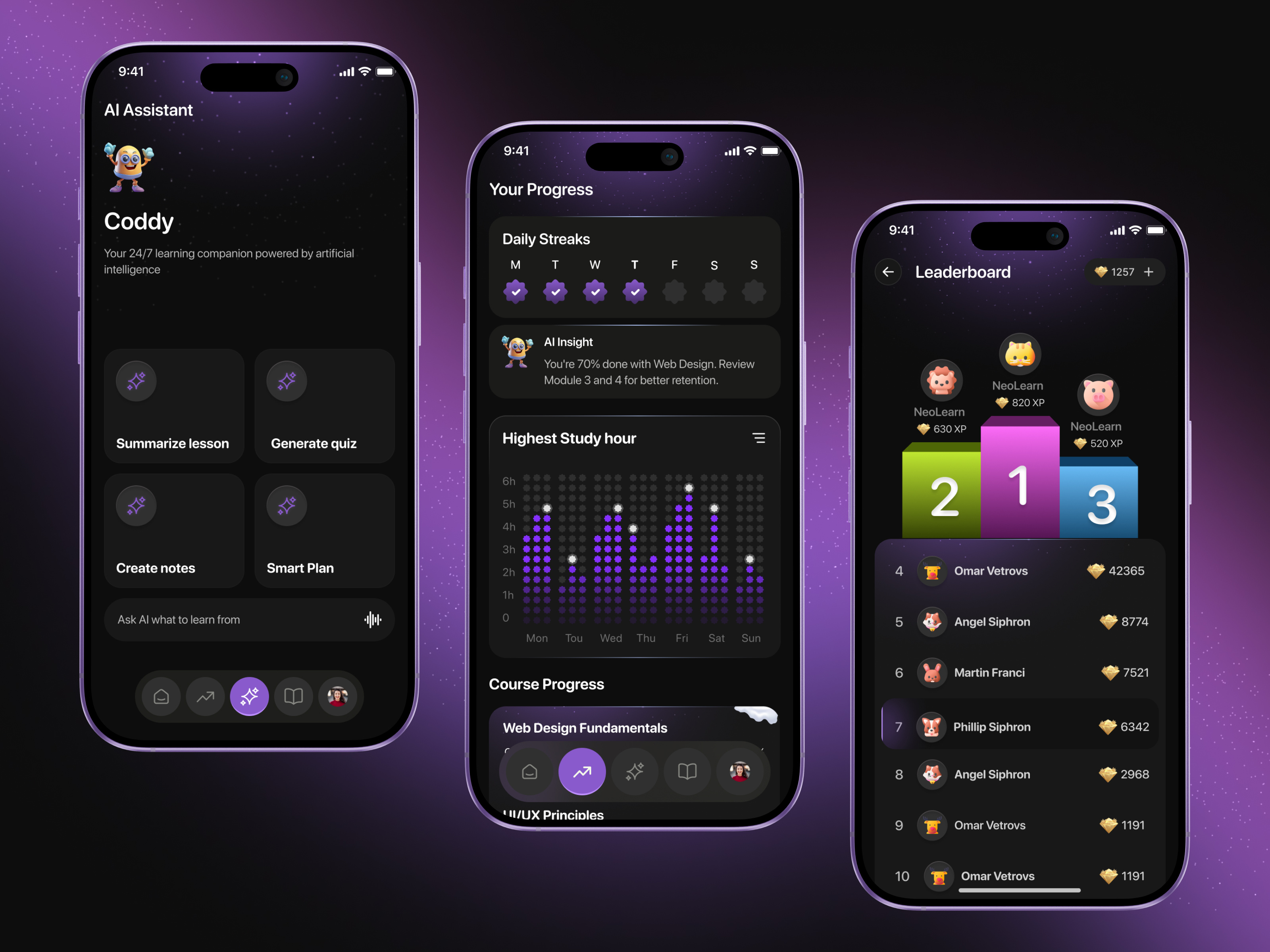 Example of Ed Tech & E Learning Platform UI/UX 