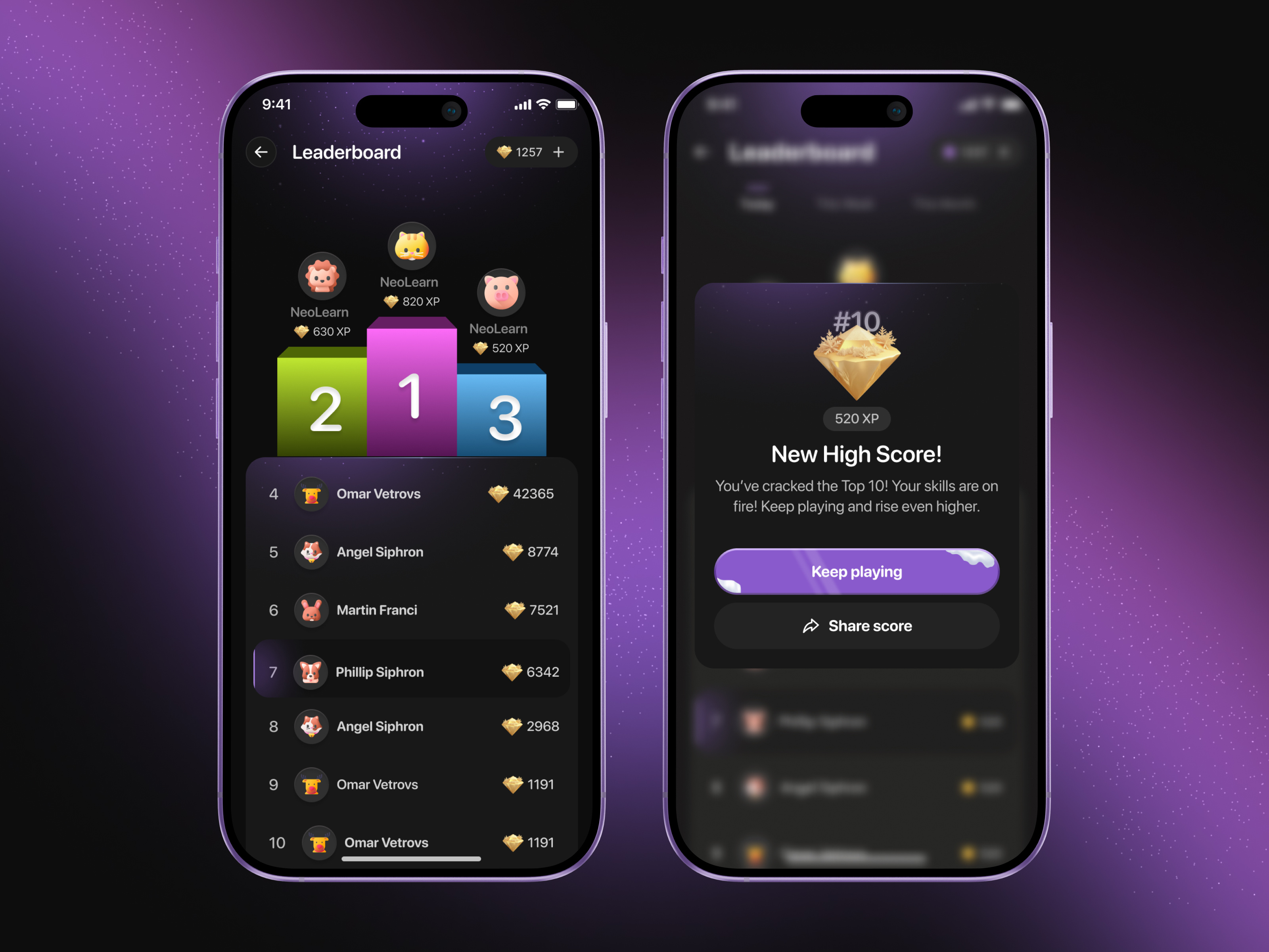 Example of Ed Tech & E Learning App UI/UX 