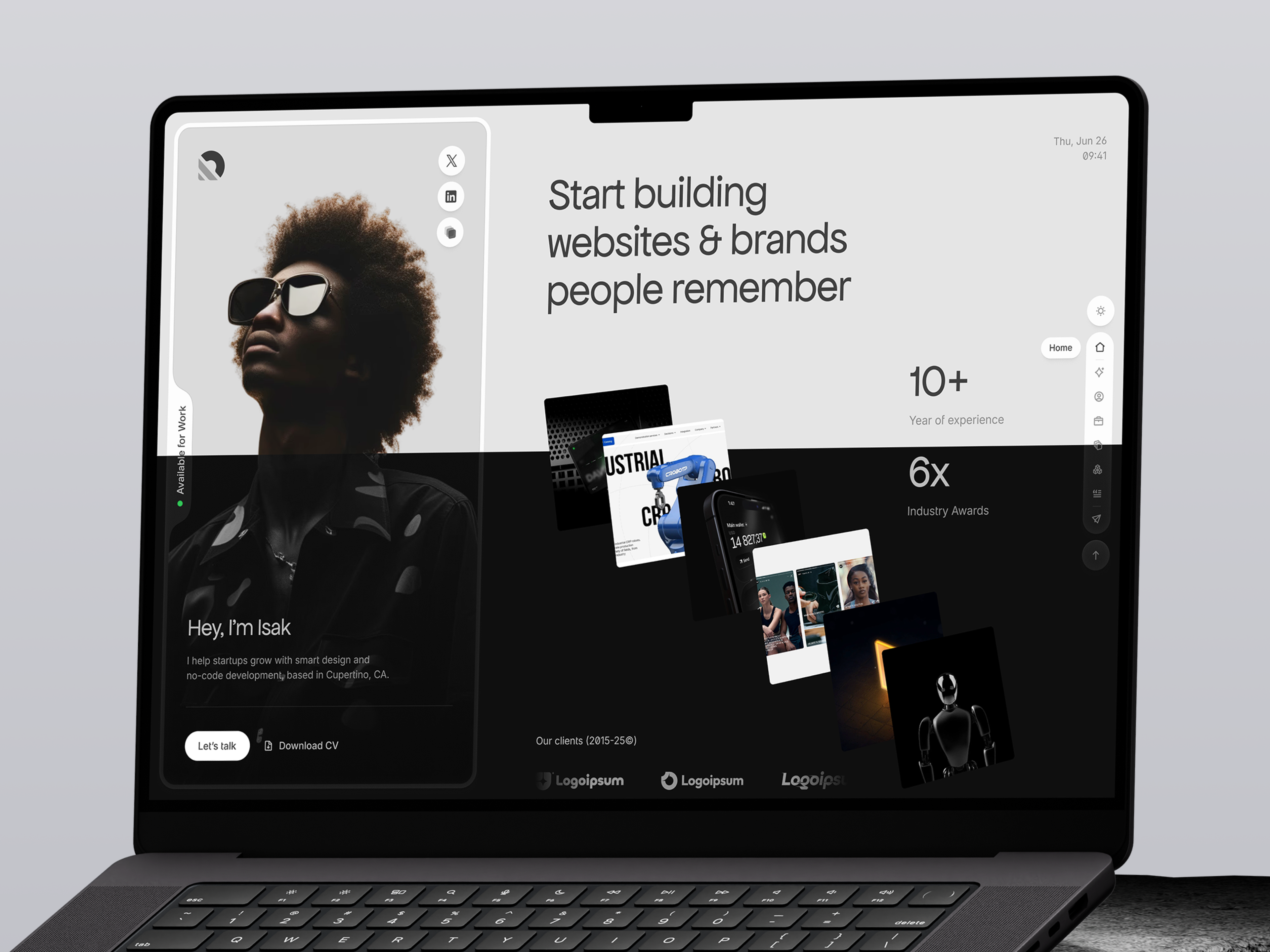 Example of Isak - Resume & Personal Portfolio