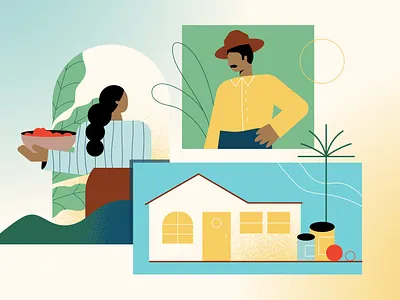 Collaborative Origins 02 character coffee farmers farm guatemala illustration importers