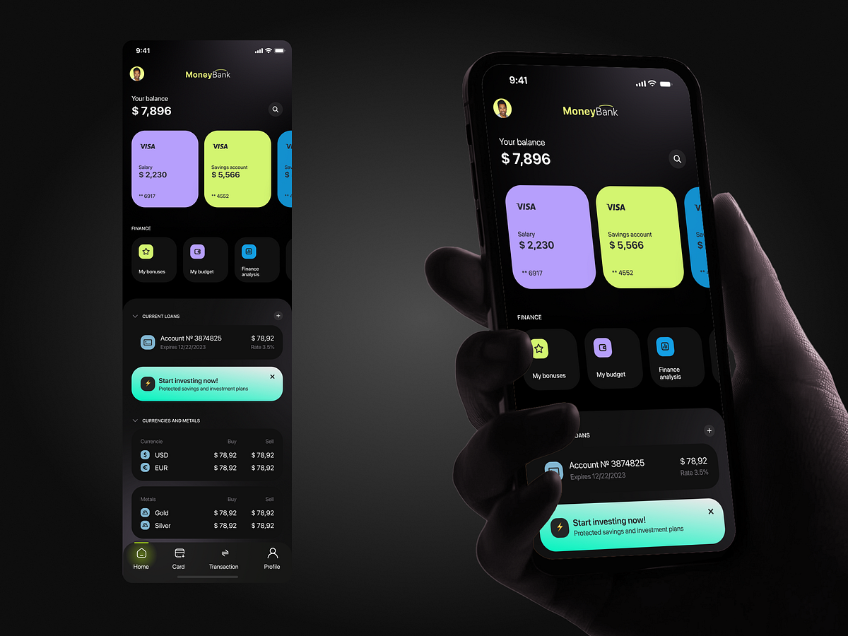 Smart Finance Mobile App UI/UX Image 1