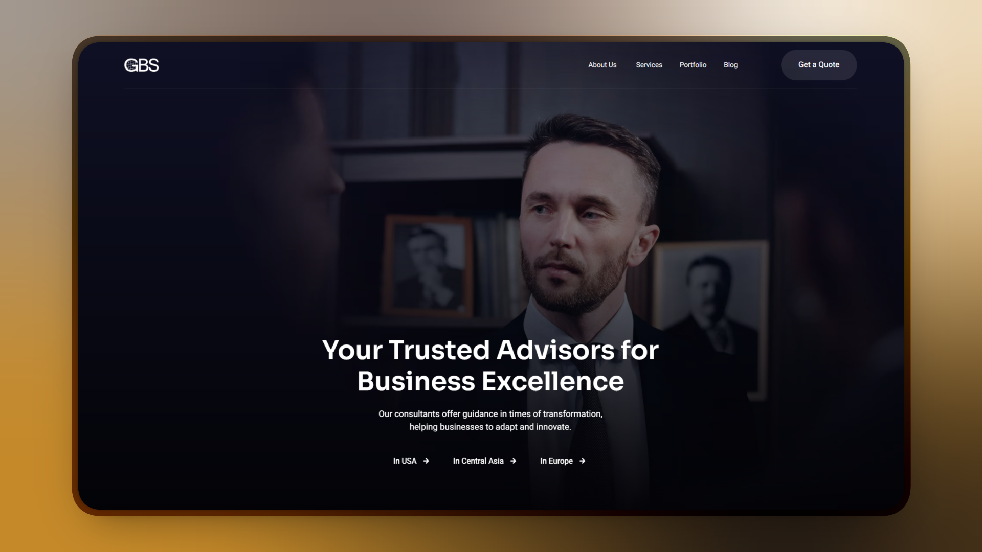 Business Advisory Website ui wahed design web design