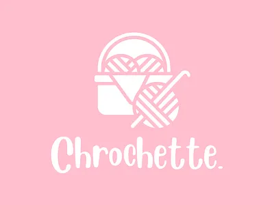 CHROCHETTE LOGO branding canva graphic design logo