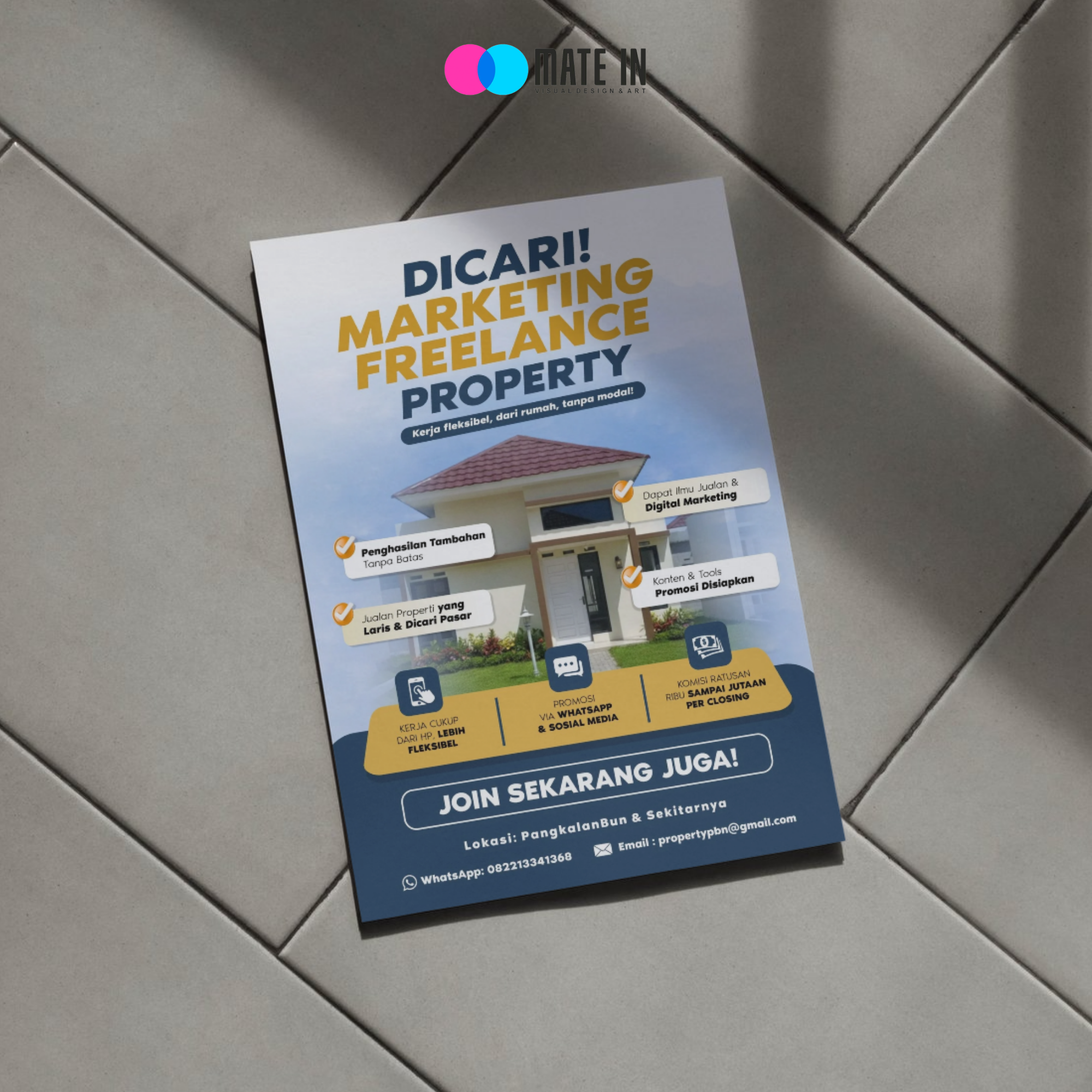 Brochure Design "Property Job Vacancy" advertising branding brochure desain grafis design graphic design illustration job recruitment job vacancy leaflet logo pamflet poster poster design property property brochure property poster
