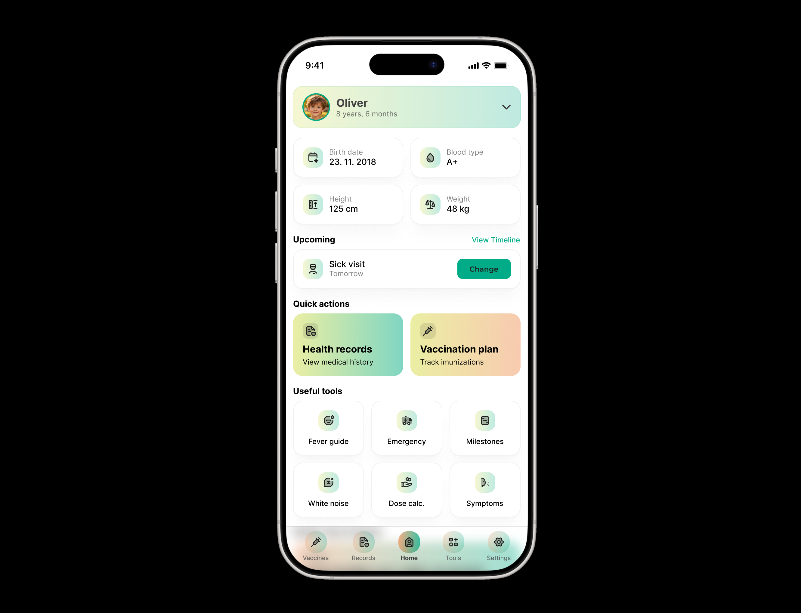 🧒 Pediatric mobile app app graphic design health kids ui ux