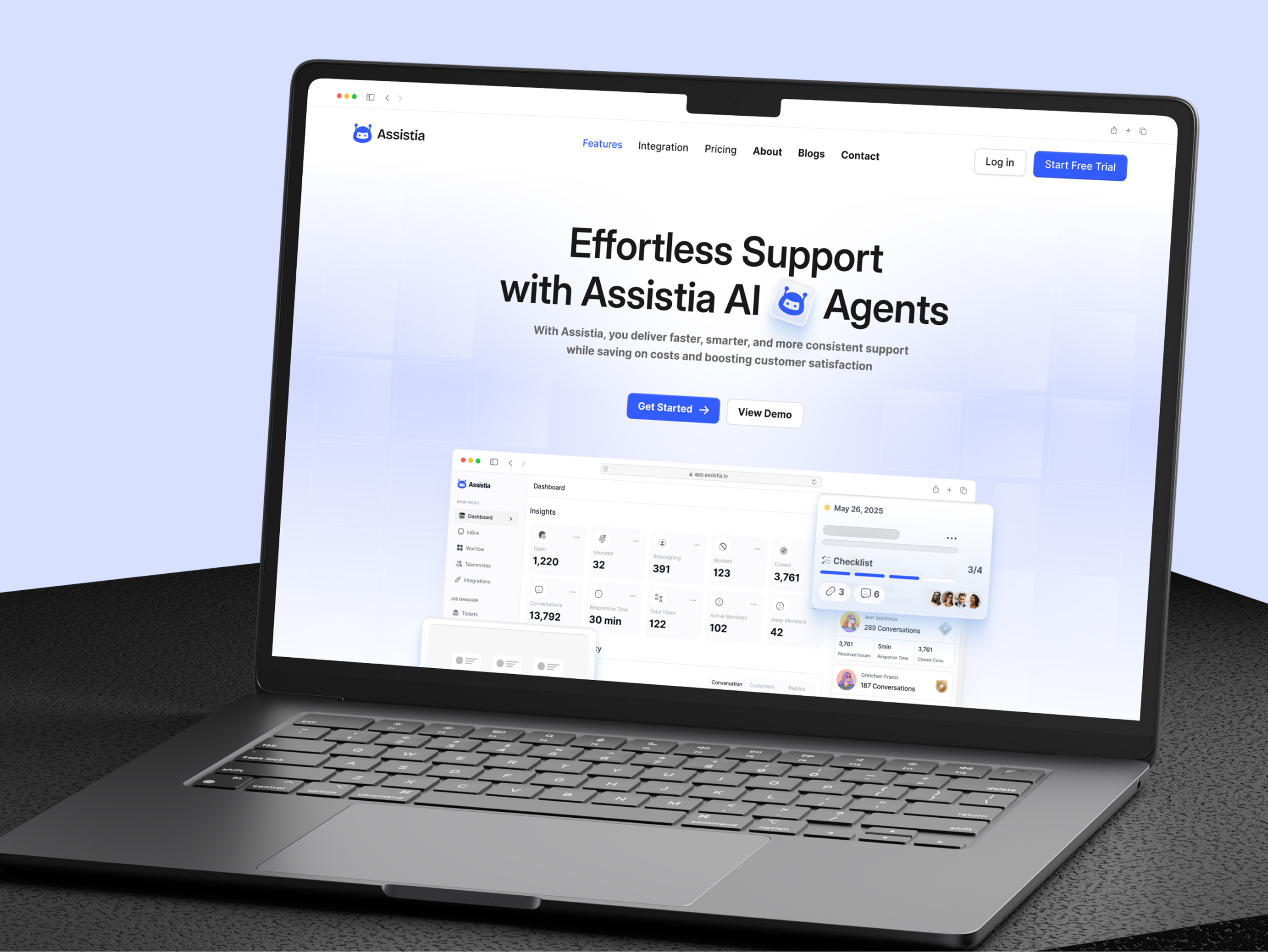 Example of Assistia - Complete UX/UI Case Study & Design System