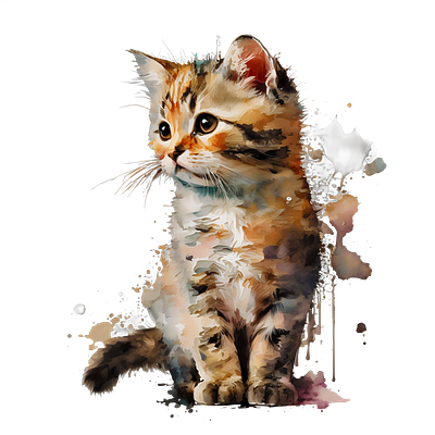 Colorful Cat Portrait cat cat lover colorfull design graphic design illustration pet pet lovers watercolor