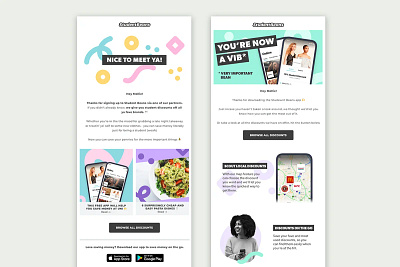 Student Beans - Email Design branding design graphic design illustration typography ui vector