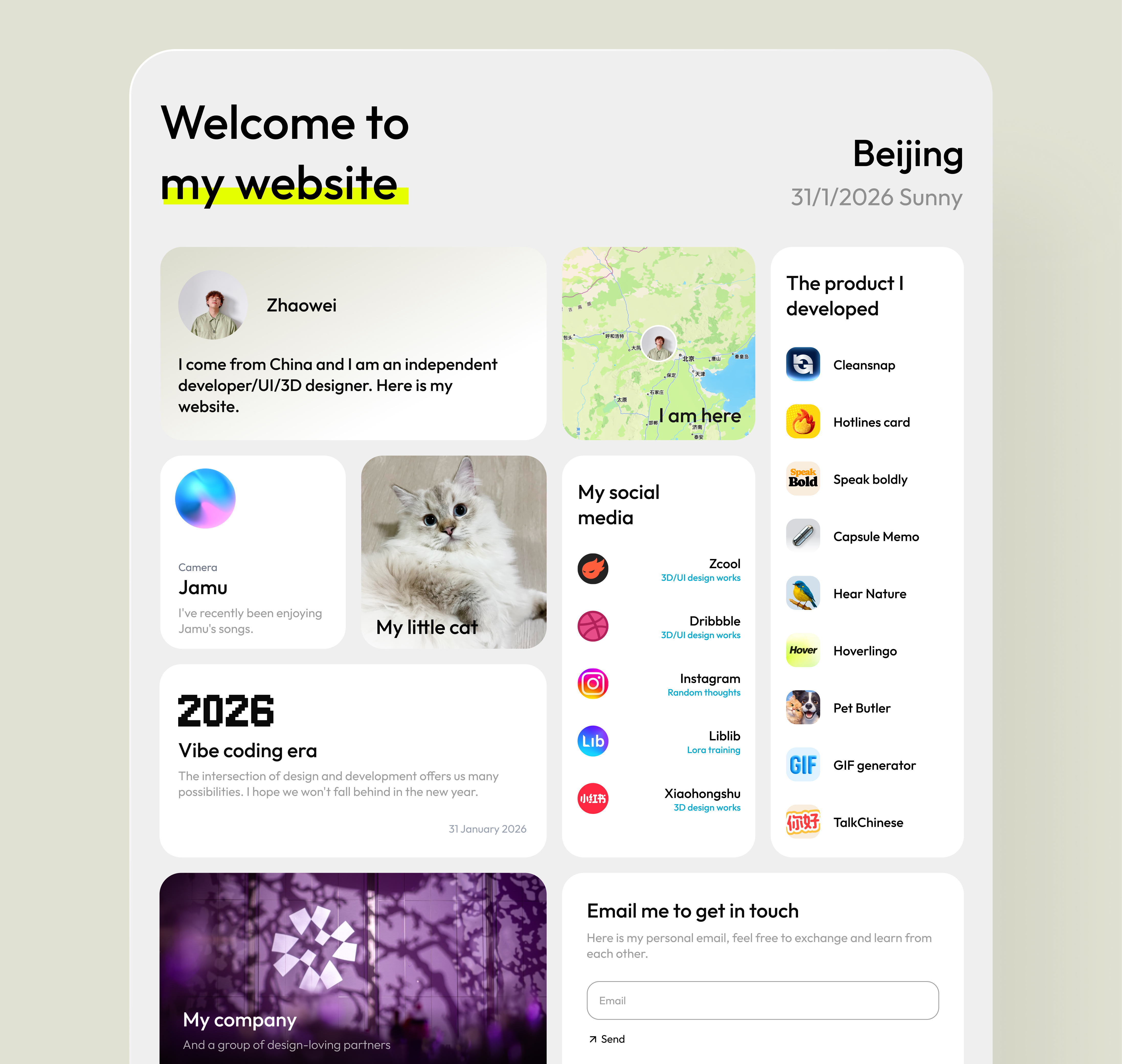 My website design ui ux web
