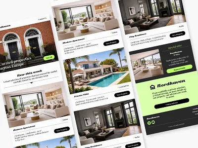 Real Estate Email Design branding editorial design email email design email marketing figma luxury real estate marketing design minimal design newsletter design property listing real estate ui design ux ui web design