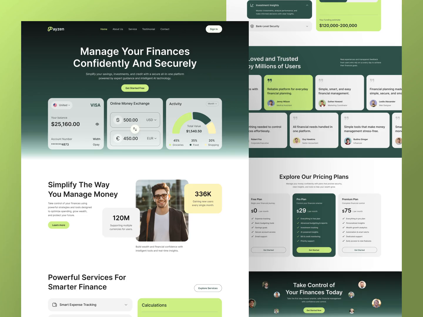 Example of Landing Page | Digital Agency 