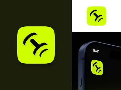 Fitness App Icon Logo Design app icon app icon design app logo brand identity business logo creative logo design fitness fitness brand fitness logo gym gym app icon logo logo design logo inspiration minimal logo