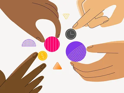 Collaboration collaboration hands illustration teamwork