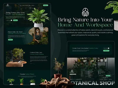 Botanical Shop adobe xd app mockup business website digitaldesign figma ui design responsivewebdesign shopify uiux uiuxdesign userexperience uxresearch web app design webdesign webdevelopment webflow wix wordpress wordpressdevelopment wordpressplugins wordpressthemes