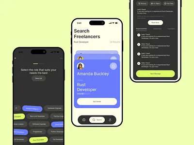 Job Portal UI Design branding design figma graphic design illustration ui uidesign ux ux design uxdesign