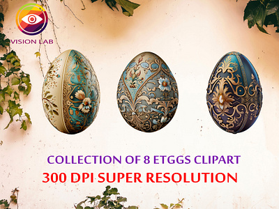EASTER EGGS clipart easter eggs illustration