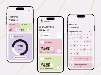 Learning Progress Dashboard branding design figma graphic design illustration ui uidesign ux ux design uxdesign