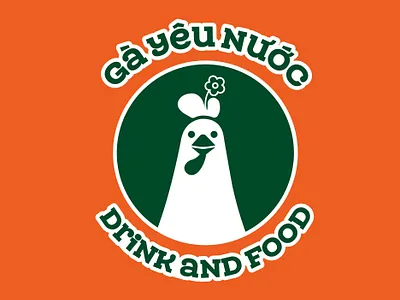 GÀ YÊU NƯỚC BRAND IDENTITY branding design graphic design illustration logo logo design