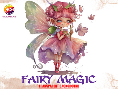 Magic Fairy Clipart clipart colorfull design fairy graphic design illustration watercolor