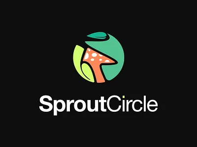 SproutCircle Organic Grocery Store Brand Identity | Logo Design brand identity community branding eco branding eco logo food branding food store design grocery branding grocery store logo health food branding logo design logo designer mushroom logo organic branding organic food logo organic grocery store retail branding retail identity store identity sustainable branding sustainable design