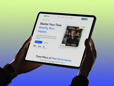 Website Design for Productivity Educators branding conversion design course platform course website creator economy creator product creator website digital product figma design landing page design product design productivity brand ui ux ui ux design web design website design