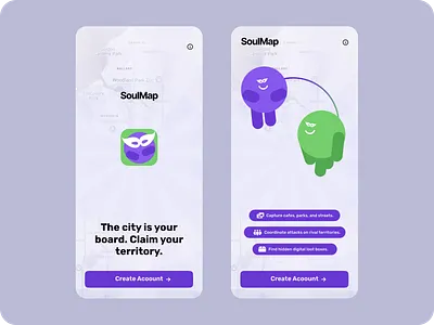 SoulMap - Onboarding Flow 3d animation branding graphic design illustration logo motion graphics ui uiux ux vector