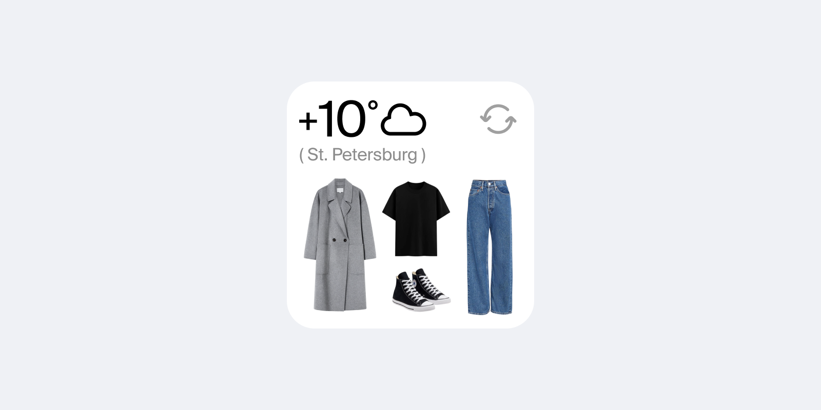 Wardrobe Widget — IOS Widget Challenge ios ioswidget mobile design ui uiux widget