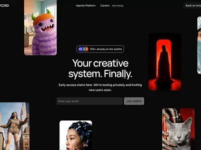Kyoso: Waitlist ai conversion design form growth landing page minimal product design signup ui ux waitlist