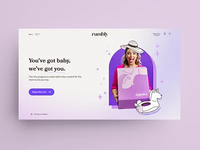 Rumbly E-commerce Store animation ecommerce mobile responsive shopify subscription ui ui design ux web web design website