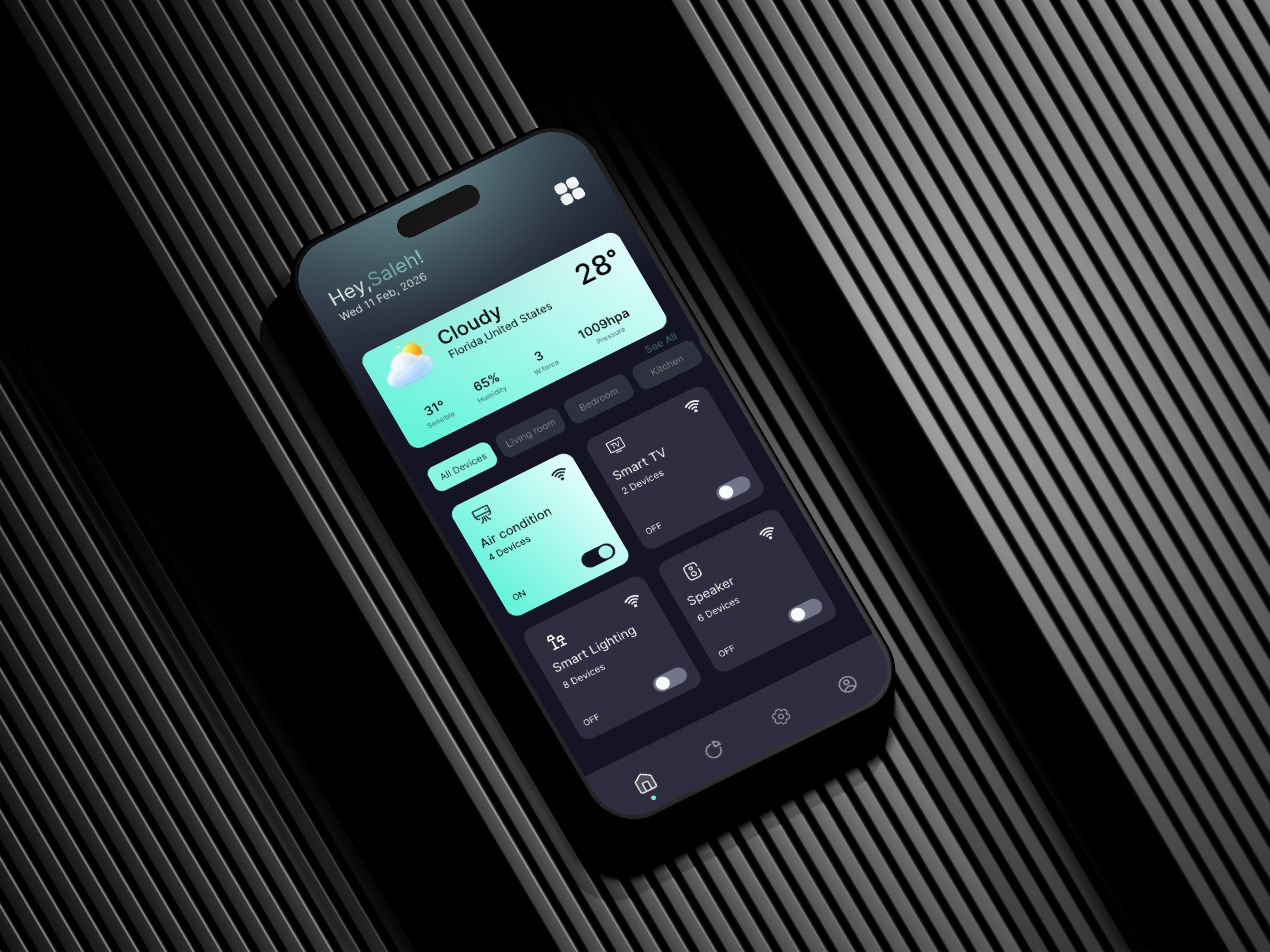 Smart Home Control Dashboard